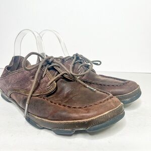 Olukai Kapa’a Brown Leather Shoes Sneakers Size 10 Men’s